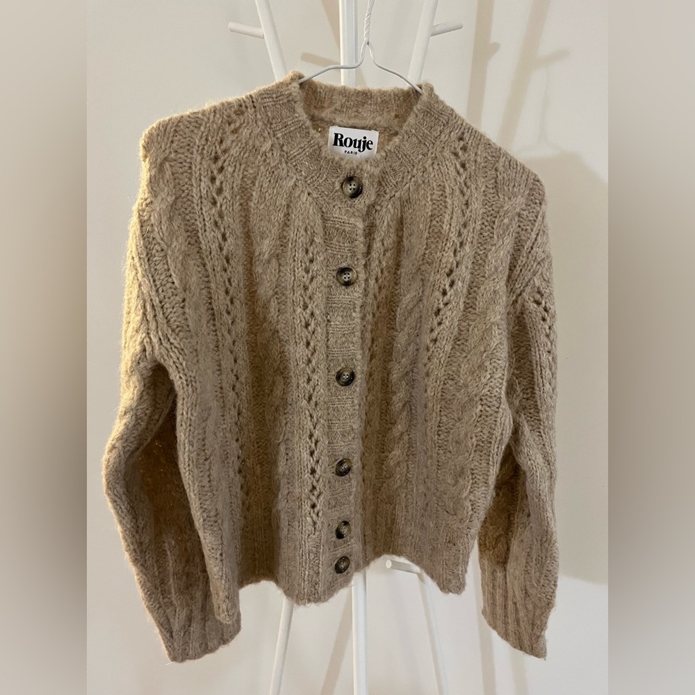 Rouje Lino Cardigan. beige. fr34